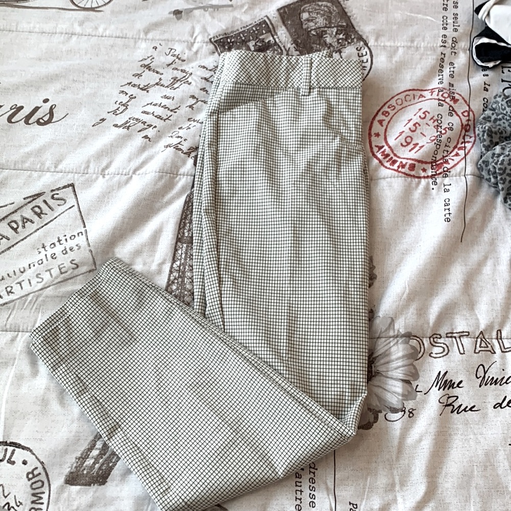 Express Checkered Pants White & Black